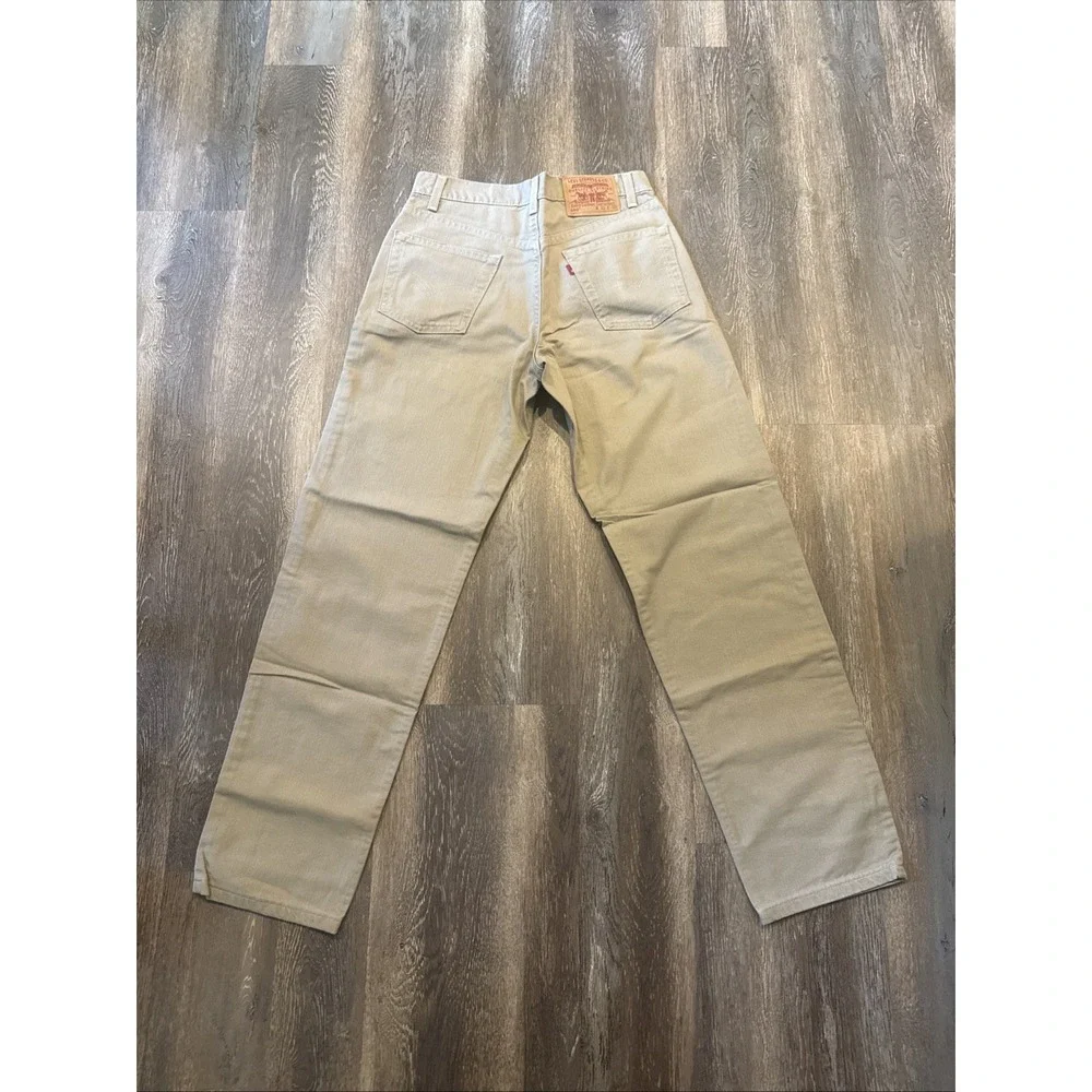 VTG 90's Levi's 550 Jeans Mens 31x32 Beige Denim Relaxed Fit  Made In US